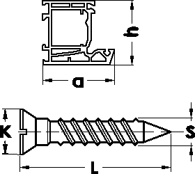 Оборудование для производства окон из ПВХ и Al FA-1030 – размеры ПВХ-профиля и шурупа для армирования