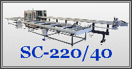 Оборудование для производства окон из ПВХ – MURAT SC-220/40 – семиосная линия с ЧПУ для нарезки профиля, сверления и фрезерования технологических отверстий, маркировки оконного профиля