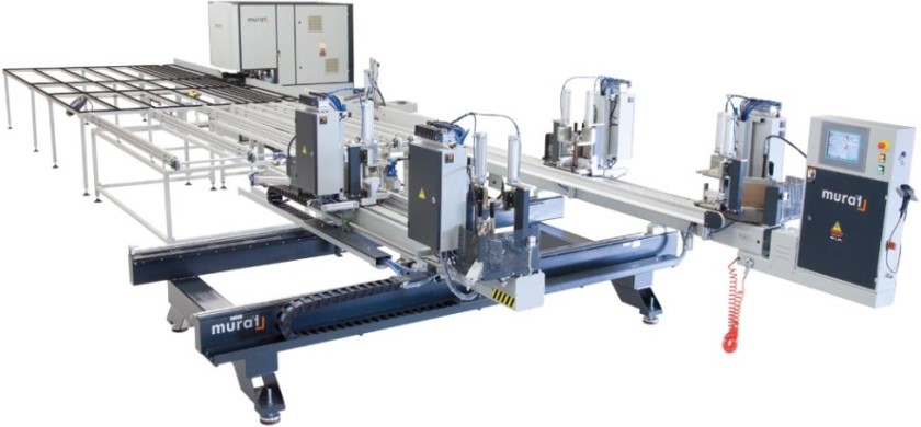 Оборудование для производства окон из ПВХ, автоматическая линия MURAT CNC-2